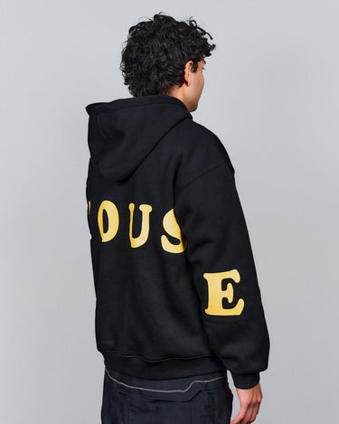 Sort öhouse hoodie fra siden herremodel