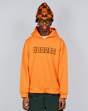 Orange öhouse hoodie forfra herremodel
